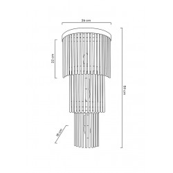 MSE010100266 MOOSEE lampa ścienna ESTRO złota