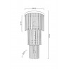 MSE010100266 MOOSEE lampa ścienna ESTRO złota