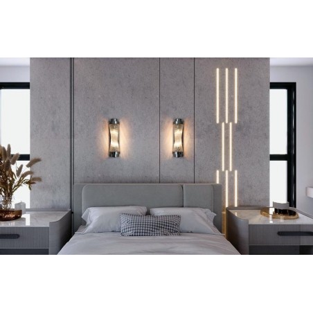 MSE010100360 MOOSEE lampa ścienna COLUMN 40 srebrna