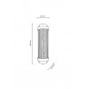 MSE010100360 MOOSEE lampa ścienna COLUMN 40 srebrna