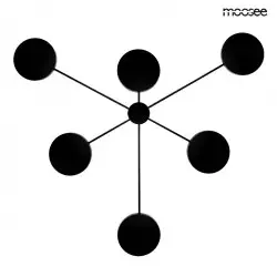 MSE010100356 MOOSEE lampa ścienna SHADOW 6 czarna