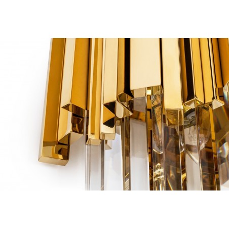 DW-B5688S.WALLGOLD Lampa ścienna IMPERIAL WALL GOLD - stal, kryształ