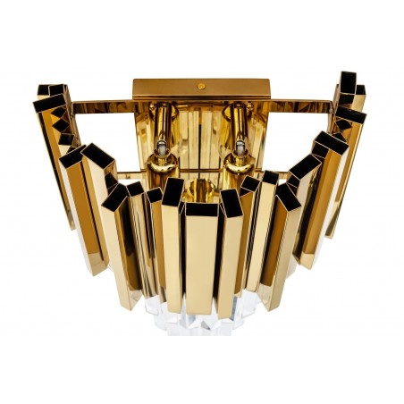 DW-B5688S.WALLGOLD Lampa ścienna IMPERIAL WALL GOLD - stal, kryształ