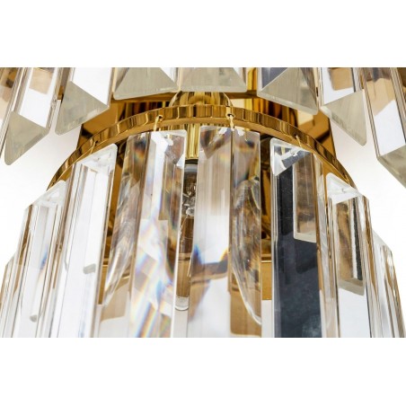 DW-B5688S.WALLGOLD Lampa ścienna IMPERIAL WALL GOLD - stal, kryształ
