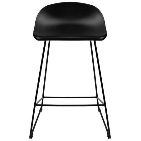 PC-148A Krzesło barowe ROLF czarne 66 cm - polipropylen, metal
