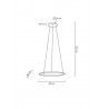 MSE1501100155 MOOSEE lampa wisząca RING SLIM 40 złota