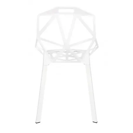 DC-362.ALLWHITE Krzesło SPLIT PREMIUM białe - aluminium, nogi białe