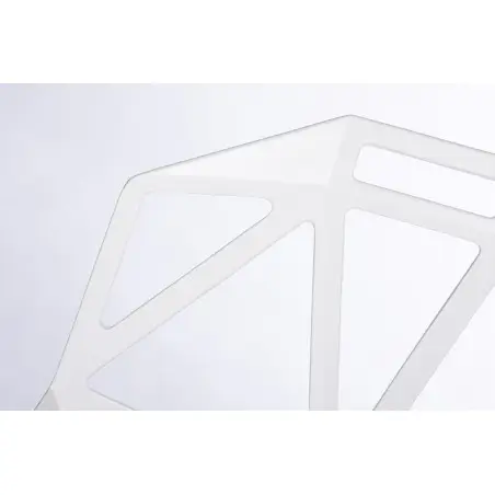 DC-362.ALLWHITE Krzesło SPLIT PREMIUM białe - aluminium, nogi białe