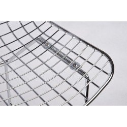 MC-020.CH.B Krzesło NET SOFT chrom - czarna poduszka, metal