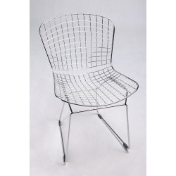 MC-020.CH.B Krzesło NET SOFT chrom - czarna poduszka, metal