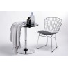 MC-020.CH.B Krzesło NET SOFT chrom - czarna poduszka, metal
