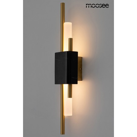 MSE010100358 MOOSEE lampa ścienna EVANS czarna / złota