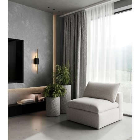 MSE010100358 MOOSEE lampa ścienna EVANS czarna / złota