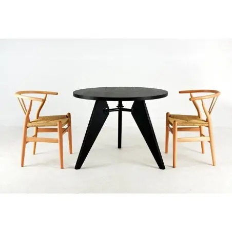 KH1501100117 Krzesło WISHBONE natural - drewno bukowe, naturalne włókno