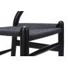 KH1501100119 Krzesło WISHBONE czarne - drewno bukowe, czarne włókno