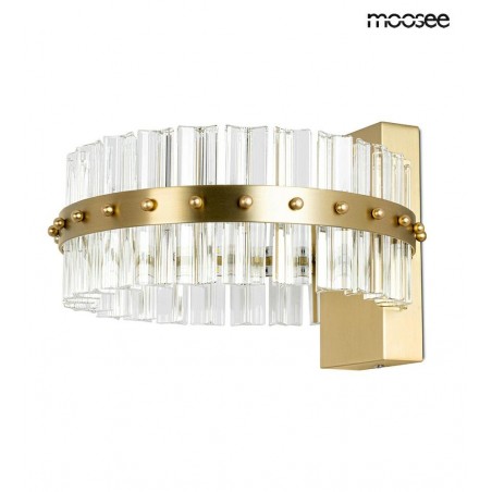 MSE01040015 MOOSEE lampa ścienna SATURNUS WALL złota - LED, kryształ, stal szczotkowana