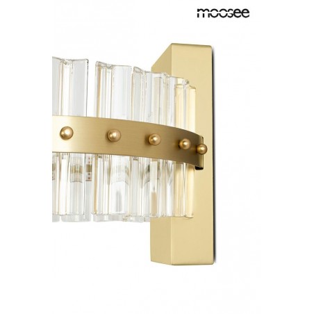 MSE01040015 MOOSEE lampa ścienna SATURNUS WALL złota - LED, kryształ, stal szczotkowana
