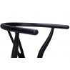 KH1501100118 Krzesło WISHBONE czarne - drewno bukowe, naturalne włókno