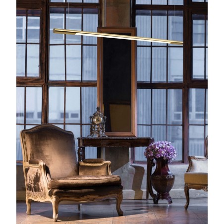 MAXLIGHT P0356 LAMPA WISZĄCA ORGANIC HORIZON 100CM ZŁOTA