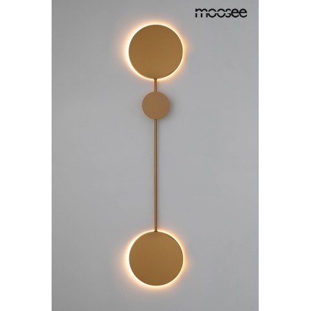MSE010100354 MOOSEE lampa ścienna SHADOW 2 złota