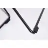 MC-020A.B.B Krzesło NET SOFT czarne - czarna poduszka, metal