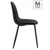 PM069.BLACK.VELVET MODESTO krzesło LUCY czarne - welur, metal