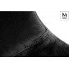 PM069.BLACK.VELVET MODESTO krzesło LUCY czarne - welur, metal