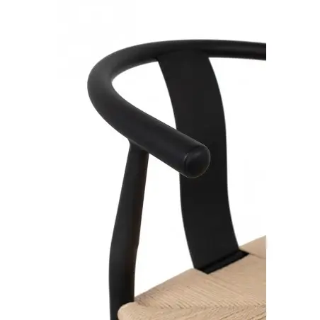 KH1201100122 Krzesło WISHBONE METAL naturalne