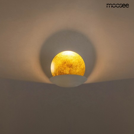 MSE010400203 MOOSEE lampa ścienna ECLISE  złota / biała