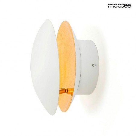 MSE010400203 MOOSEE lampa ścienna ECLISE  złota / biała