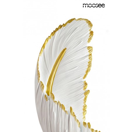 MSE010100388 MOOSEE lampa ścienna PIÓRKO  biała / złota