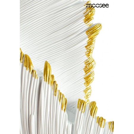 MSE010100388 MOOSEE lampa ścienna PIÓRKO  biała / złota