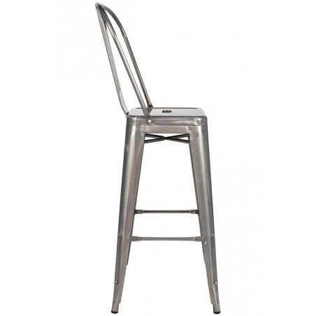 KH010100967 Krzesło barowe TOWER BIG BACK 76  (Paris) metal