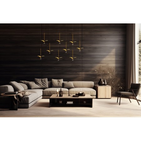MSE1501100340 MOOSEE lampa wisząca GAVI A złota
