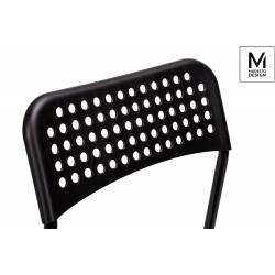PM055.BLACK MODESTO krzesło DAVIS czarne - polipropylen, metal
