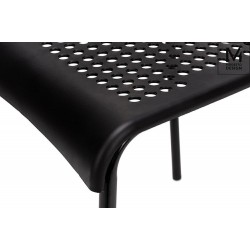 PM055.BLACK MODESTO krzesło DAVIS czarne - polipropylen, metal