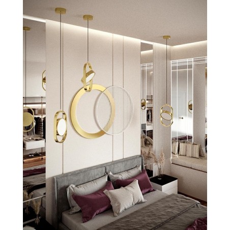 MSE1501100469 MOOSEE lampa wisząca SPINNER 19 złota 