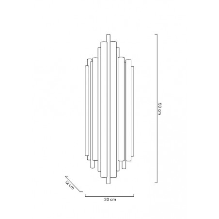 MSE010100304 MOOSEE lampa ścienna HARMONIC złota