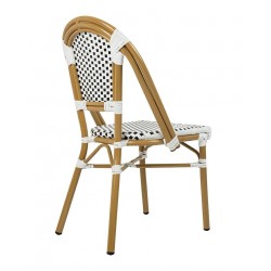 KH1501100288 Krzesło CAFE PARIS białe rattan