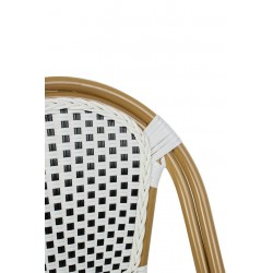 KH1501100288 Krzesło CAFE PARIS białe rattan