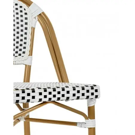 KH1501100288 Krzesło CAFE PARIS białe rattan