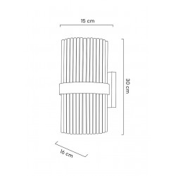 MSE1501100336 MOOSEE lampa ścienna GARDA złota
