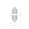 MSE010100357  MOOSEE lampa ścienna FLORENS S złota