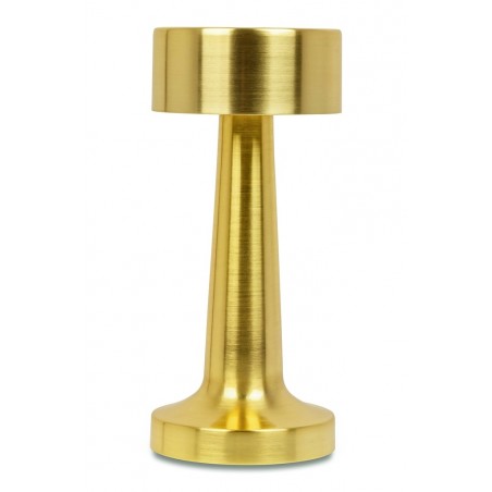 LEE.GOLD Lampa biurkowa LEE złota - wbudowana bateria, LED