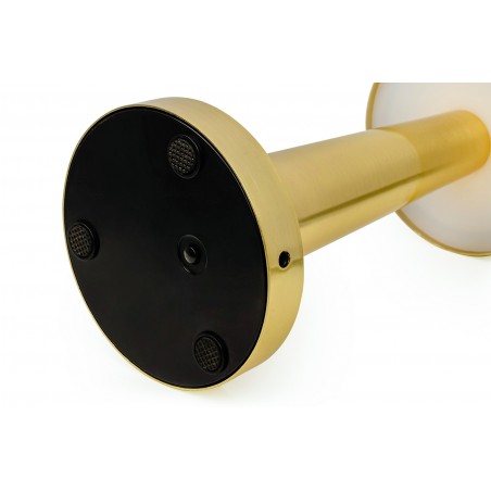 LEE.GOLD Lampa biurkowa LEE złota - wbudowana bateria, LED