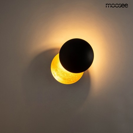 MSE010400202 MOOSEE lampa ścienna ECLISE  złota / czarna