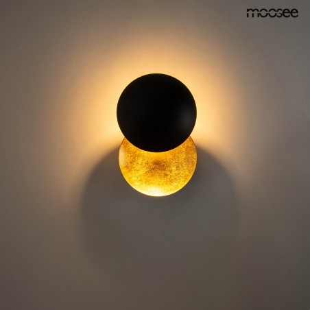 MSE010400202 MOOSEE lampa ścienna ECLISE  złota / czarna