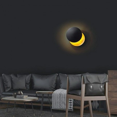 MSE010400202 MOOSEE lampa ścienna ECLISE  złota / czarna