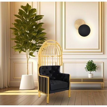 MSE010400202 MOOSEE lampa ścienna ECLISE  złota / czarna