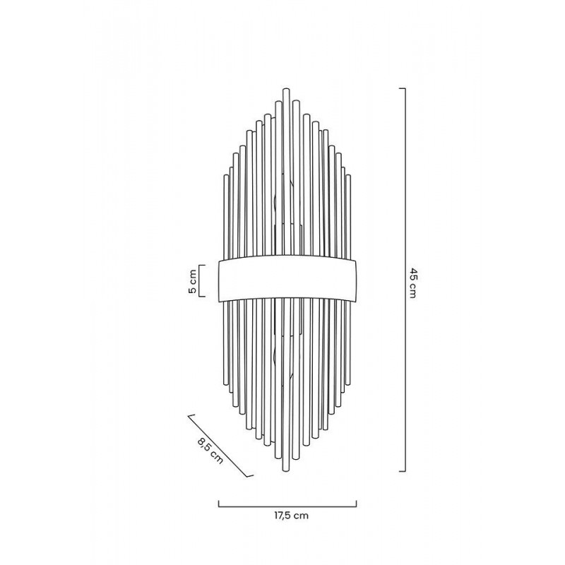 MSE010100337 MOOSEE lampa ścienna ARMANDO złota
